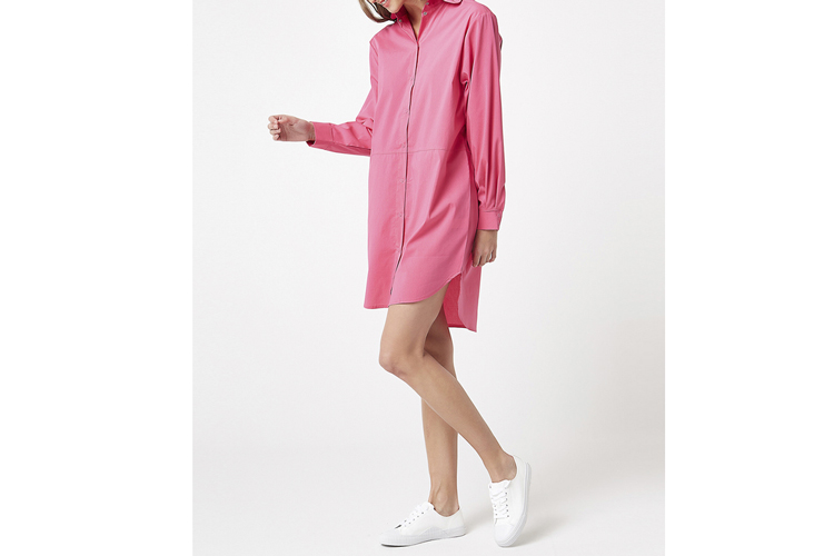 Scui. Vestido camisero rosa