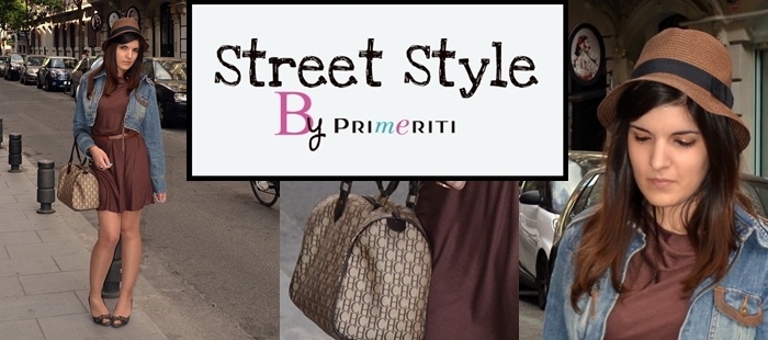 Street Style by Primeriti: torera denim, vestido y borsalino