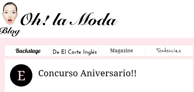 El blog Oh! La moda celebra su aniversario con un fantástico concurso