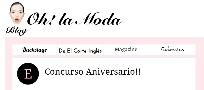 El blog Oh! La moda celebra su aniversario con un fantástico concurso