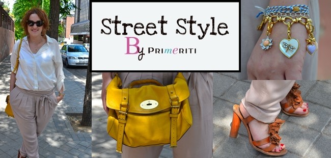 Street Style by Primeriti: Bolso mostaza y pantalones baggy