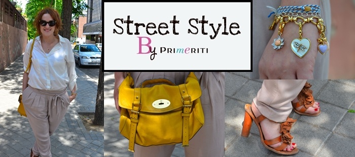 Street Style by Primeriti: Bolso mostaza y pantalones baggy
