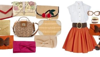 Tu estilista: Clutch de rafia y look retro