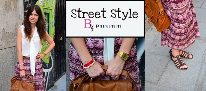 Street Style by Primeriti: Maxifalda estampada