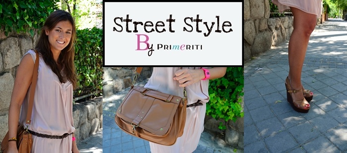 Street Style by Primeriti: Vestido túnica nude