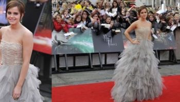 Emma Watson se viste de Oscar de la Renta para la última premiere de Harry Potter