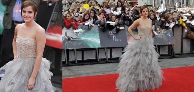 Emma Watson se viste de Oscar de la Renta para la última premiere de Harry Potter