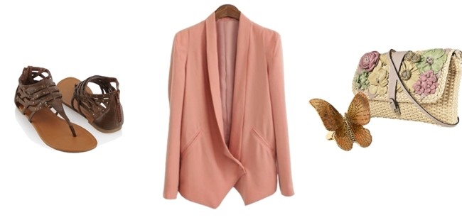 Tu estilista: Blazer nude y shorts vaqueros