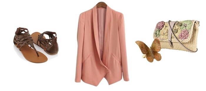 Tu estilista: Blazer nude y shorts vaqueros