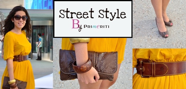 Street Style by Primeriti: Vestido mostaza