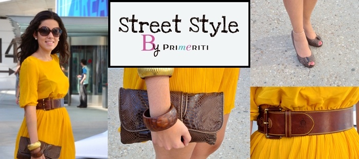 Street Style by Primeriti: Vestido mostaza