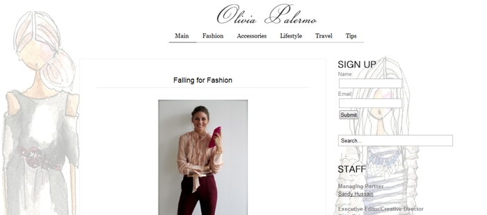 ¡Olivia Palermo estrena blog de moda!
