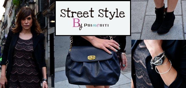 Street Style by Primeriti: Vestido de encaje + botines