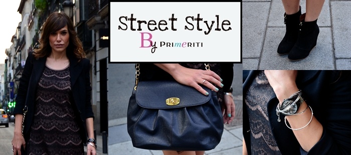 Street Style by Primeriti: Vestido de encaje + botines