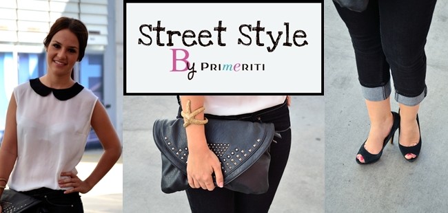 Street Style by Primeriti: Blusa peter pan y pantalones capri