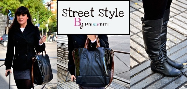 Street Style by Primeriti: Maxibolso + botas mosqueteras