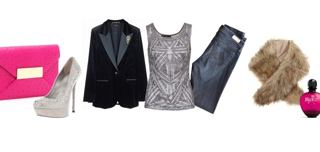 Look de fiesta: Chaqueta de esmoquin y pantalones pitillo