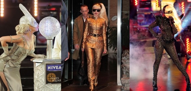Los modelitos de Lady Gaga para despedir el año