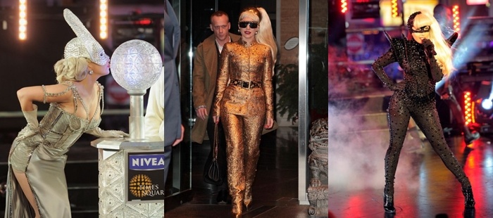 Los modelitos de Lady Gaga para despedir el año