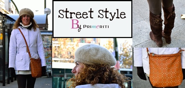 Street Style by Primeriti: Vestido de punto + leggings color chocolate