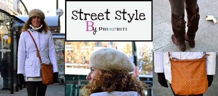 Street Style by Primeriti: Vestido de punto + leggings color chocolate
