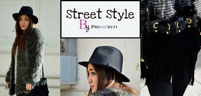 Street Style by Primeriti: Abrigo yeti + bandolera de flecos