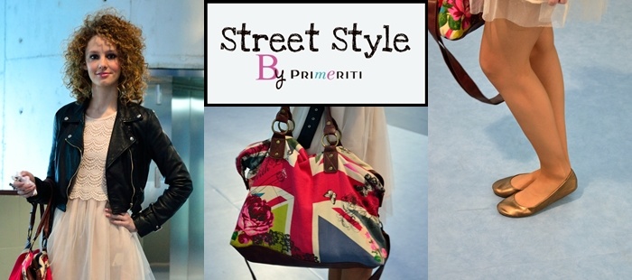 Street Style by Primeriti: Vestido de tul + cazadora de cuero
