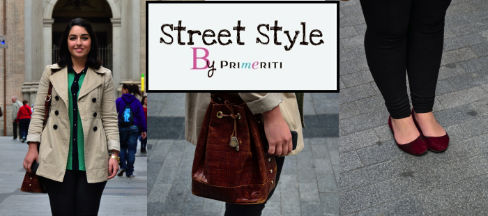 Street Style by Primeriti: Trench + bolso saco