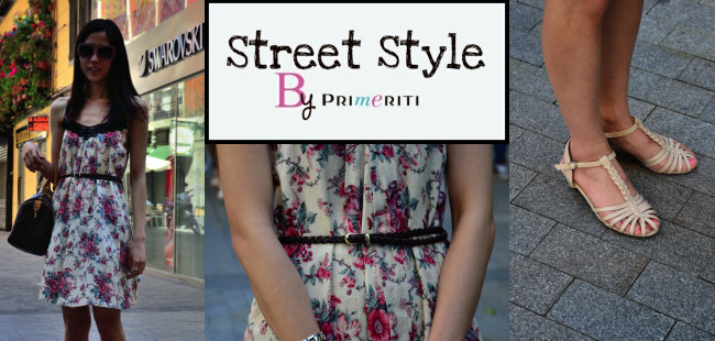 Street Style by Primeriti: Vestido de flores y encaje