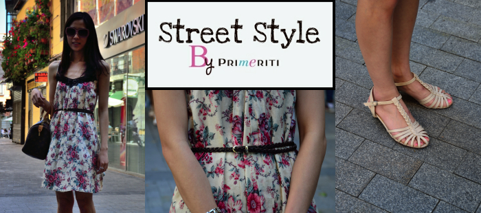 Street Style by Primeriti: Vestido de flores y encaje