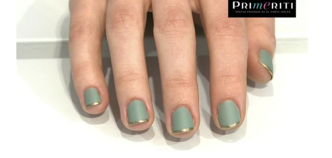 Videoblog: Manicura verde mate y dorada