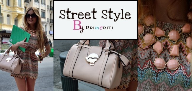 Street Style by Primeriti: Minivestido + maxicollar