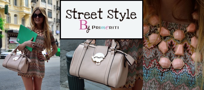 Street Style by Primeriti: Minivestido + maxicollar