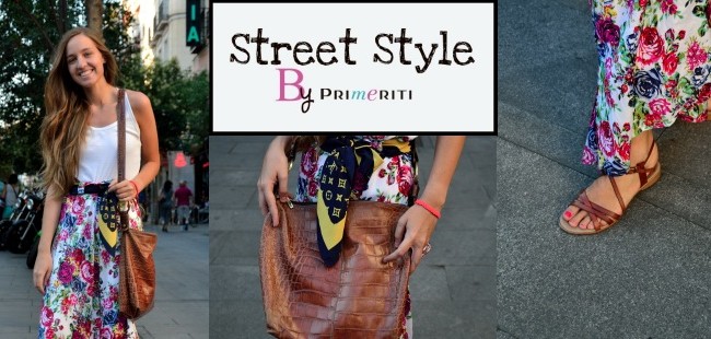 Street Style by Primeriti: Falda pantalón y bolso vintage