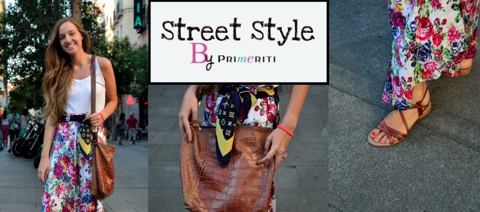 Street Style by Primeriti: Falda pantalón y bolso vintage