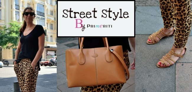 Street Style by Primeriti: Pantalones harén + sandalias de tachuelas
