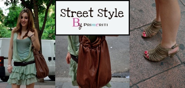 Street Style by Primeriti: Vestido mint + bolso saco