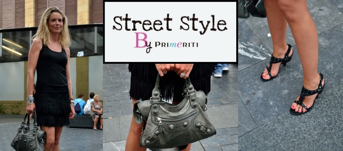 Street Style by Primeriti: Falda negra de flecos