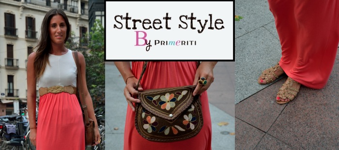Street Style by Primeriti: Maxivestido bicolor