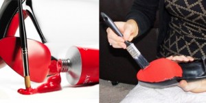 Louboutin suela roja DIY