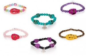 Pulseras de calaveras Alexandra Plata