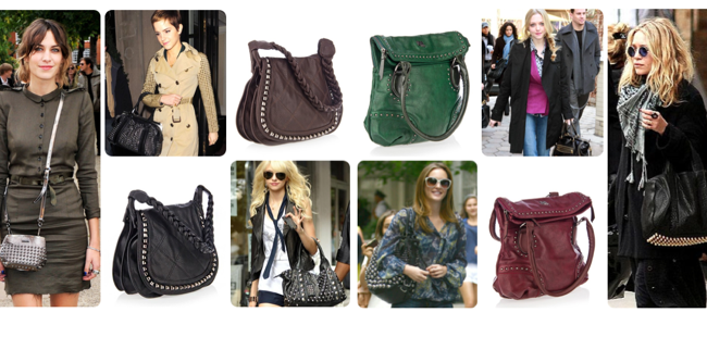 Bolsos con una buena dosis de tachuelas
