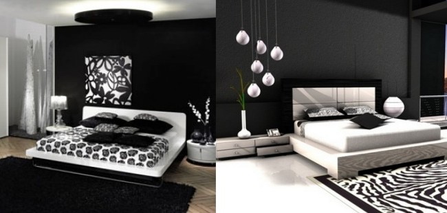 Decoideas: Dormitorios en blanco y negro