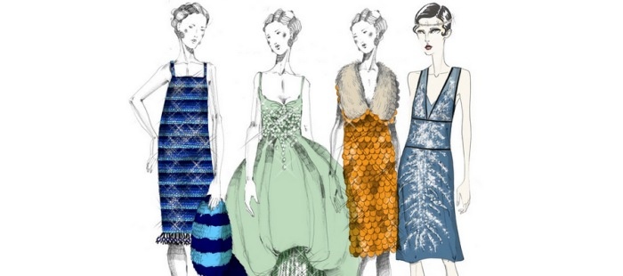 Miuccia Prada publica sus bocetos para el vestuario de ‘El gran Gatsby’