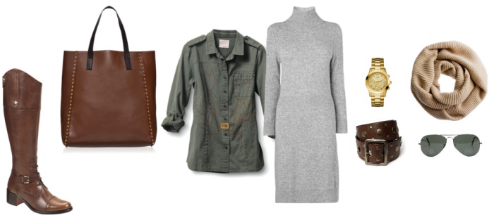 Tu estilista: Camisa militar y vestido de punto
