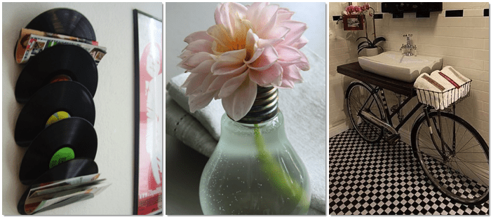 Ideas curiosas para decorar reciclando