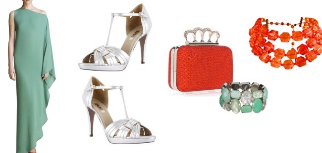 Look de boda para invitadas: Jade y coral