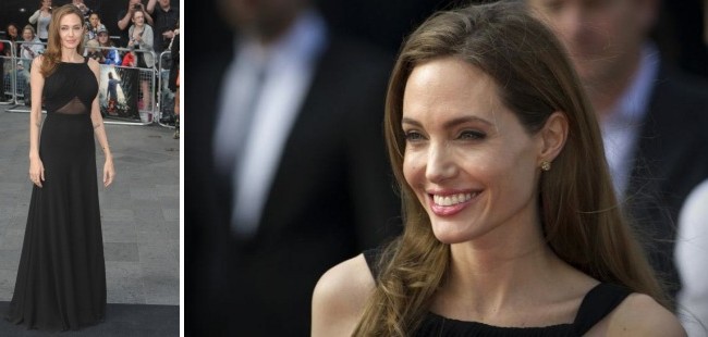 Angelina Jolie reaparece vestida de Saint Laurent después de su doble mastectomía