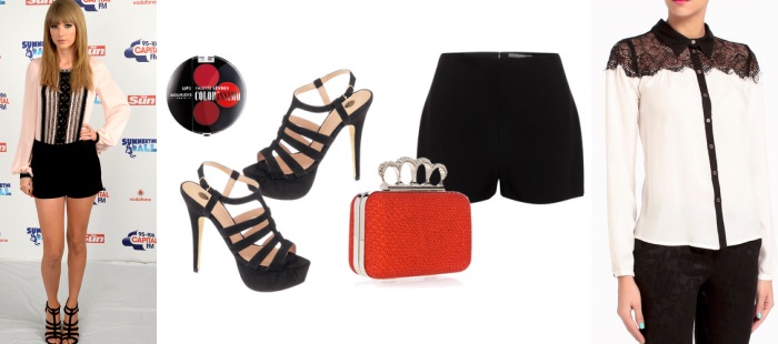 Tu estilista: shorts negros y blusa con encaje
