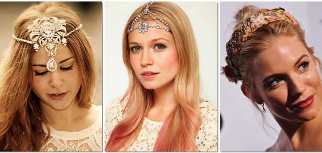 Pon glamour a tu peinado con una diadema joya